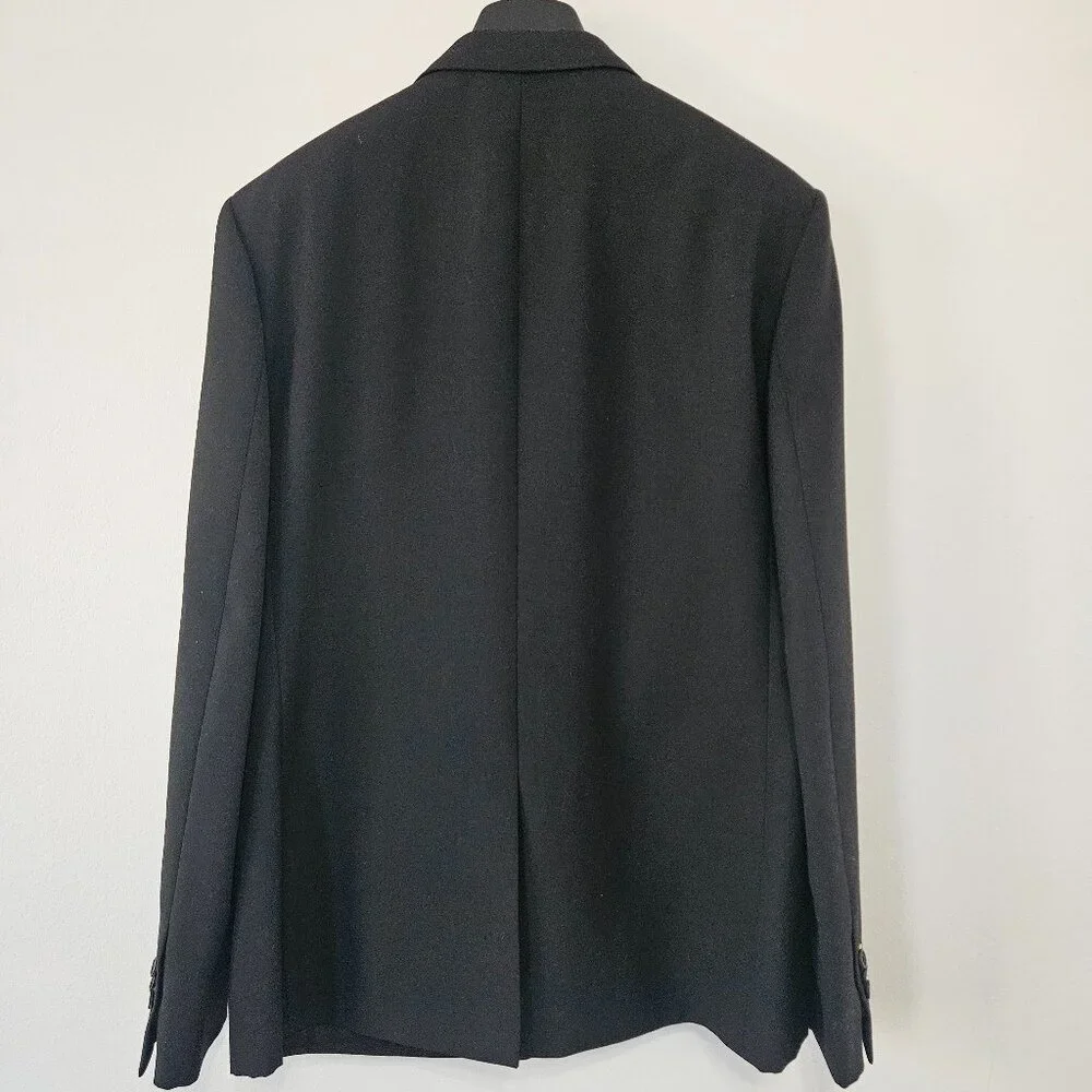 Fendi Men’s Suit Coat – Luxury Wool Blazer – Size L (IT 56) – Black – Authentic